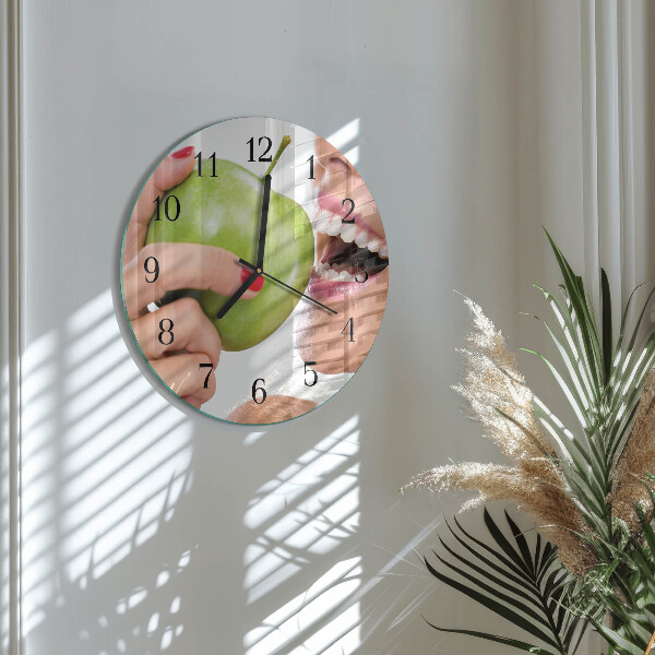 Reloj de pared redondo Manzana