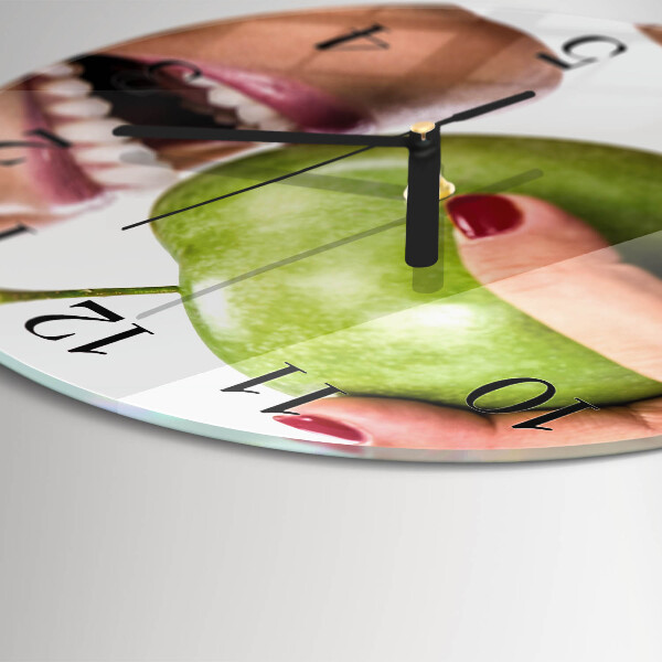 Reloj de pared redondo Manzana