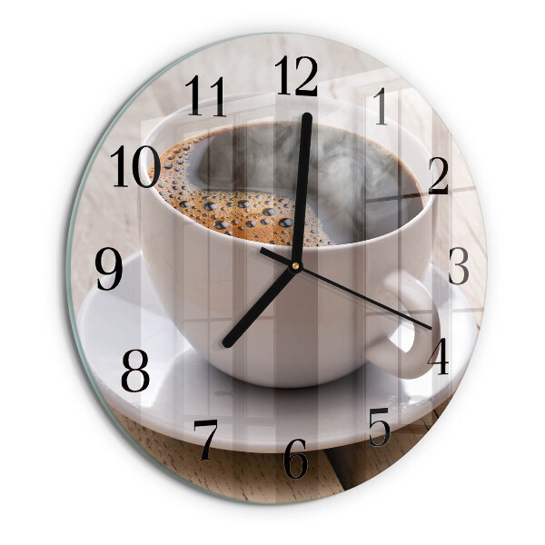 Reloj de pared redondo Café