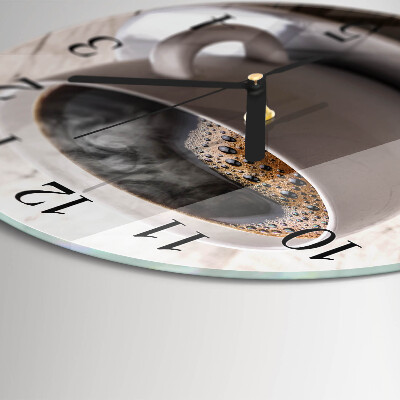 Reloj de pared redondo Café