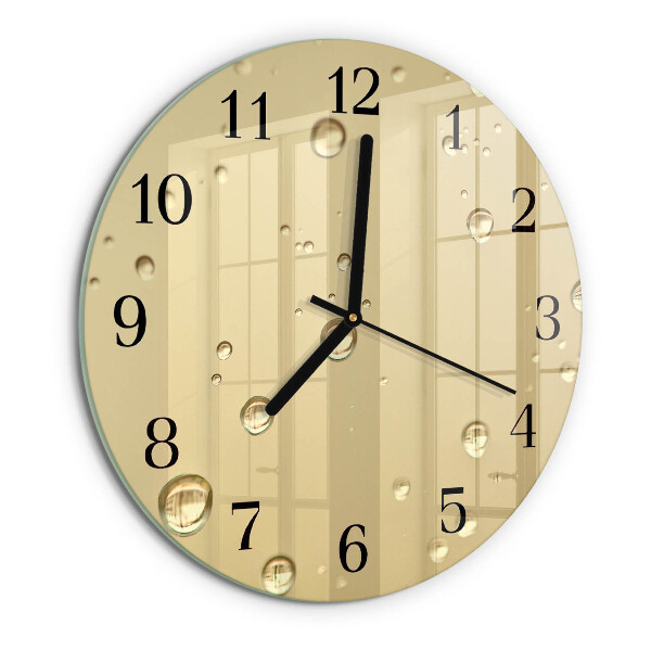 Reloj de pared redondo Gotas