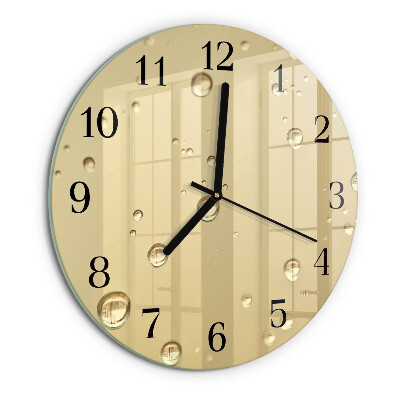 Reloj de pared redondo Gotas