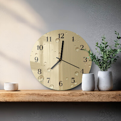 Reloj de pared redondo Gotas