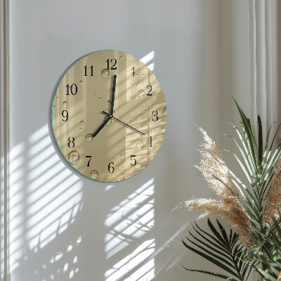 Reloj de pared redondo Gotas