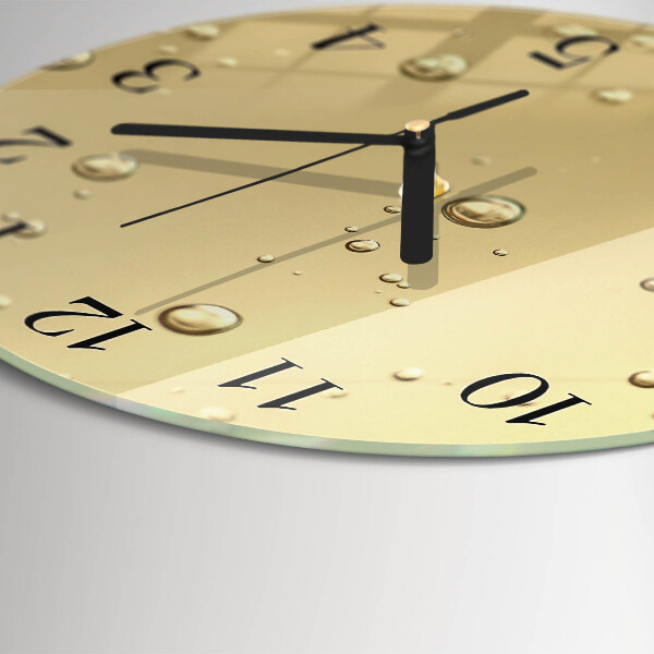 Reloj de pared redondo Gotas