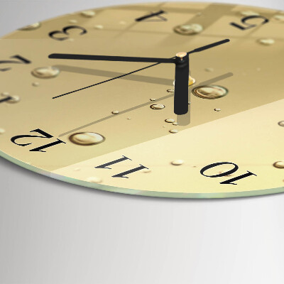 Reloj de pared redondo Gotas