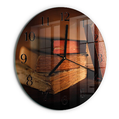 Reloj de pared redondo Libro