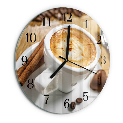 Reloj de pared redondo Café