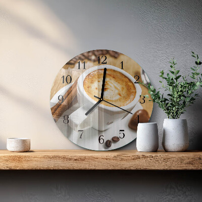 Reloj de pared redondo Café