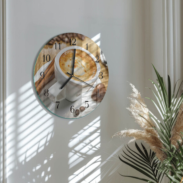 Reloj de pared redondo Café