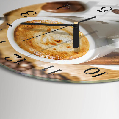 Reloj de pared redondo Café