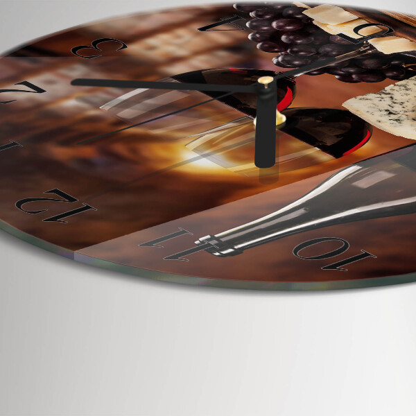Reloj de pared redondo Vino
