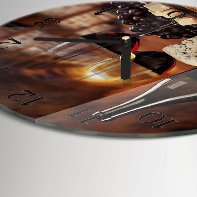 Reloj de pared redondo Vino