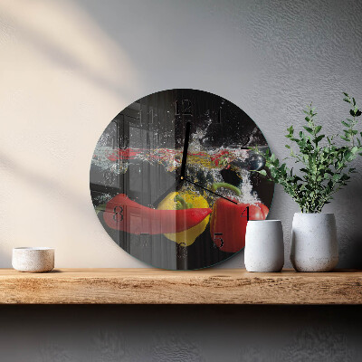 Reloj de pared redondo Pimienta