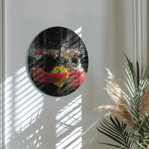 Reloj de pared redondo Pimienta