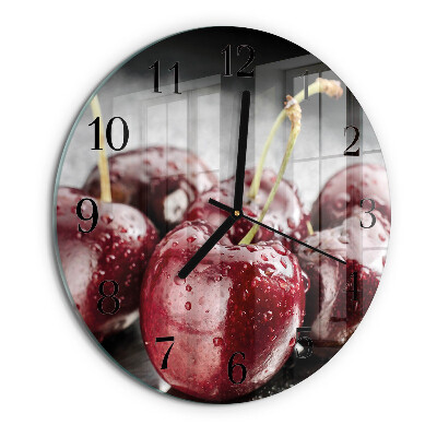Reloj de pared redondo Cereza