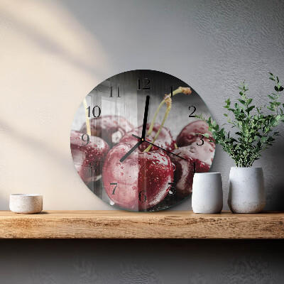 Reloj de pared redondo Cereza