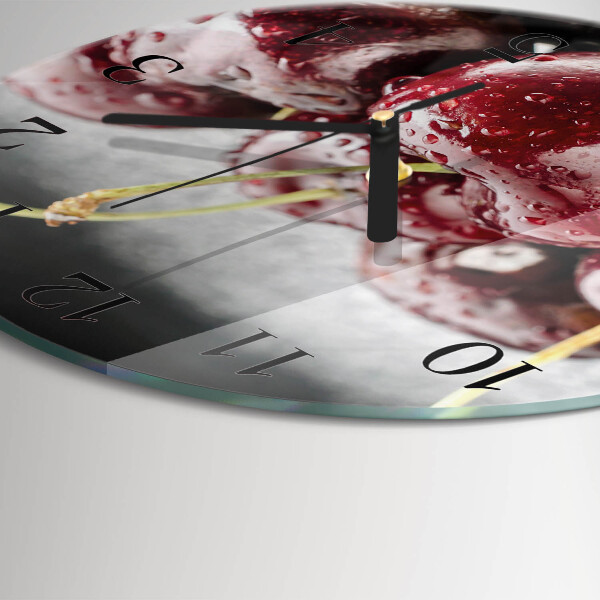 Reloj de pared redondo Cereza