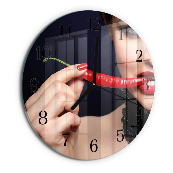 Reloj de pared redondo Ají picante