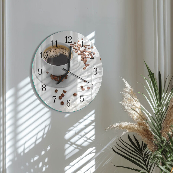 Reloj de pared redondo Café