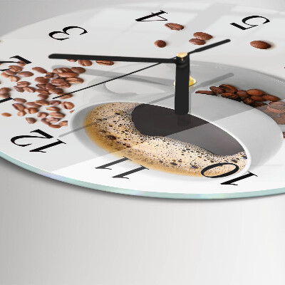 Reloj de pared redondo Café