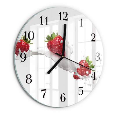 Reloj de pared redondo Fresa