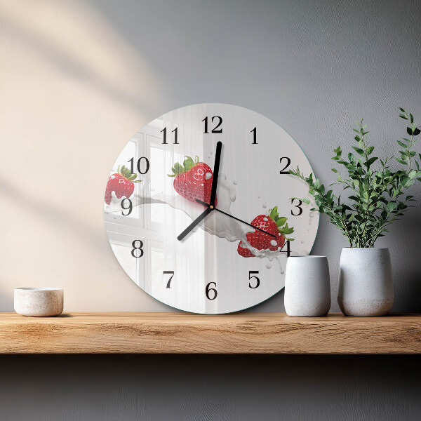 Reloj de pared redondo Fresa