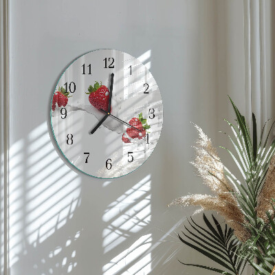 Reloj de pared redondo Fresa