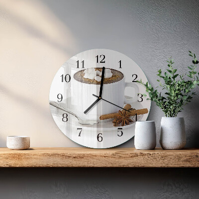 Reloj de pared redondo Chocolate