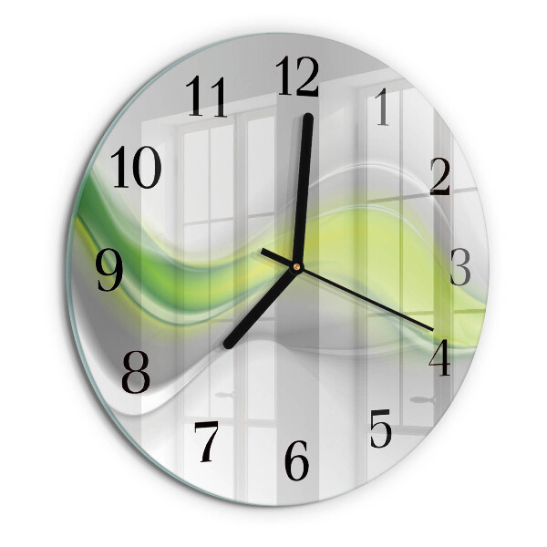 Reloj de pared redondo Ondas de color
