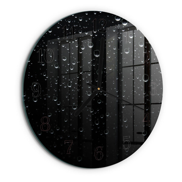 Reloj de pared redondo Gotas