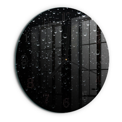 Reloj de pared redondo Gotas