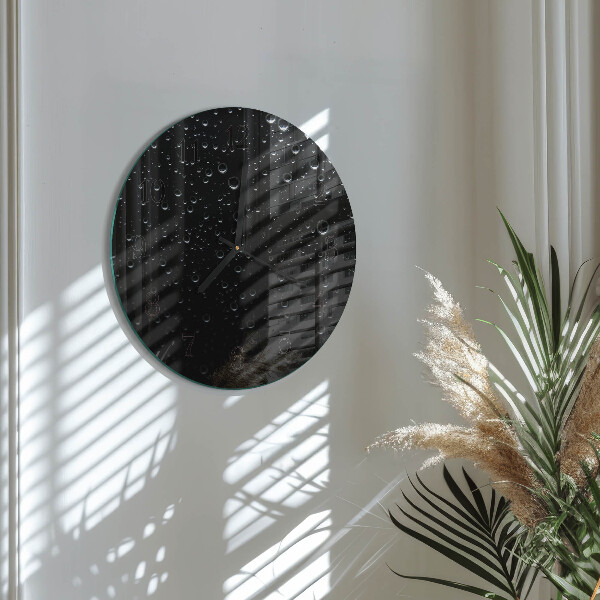 Reloj de pared redondo Gotas