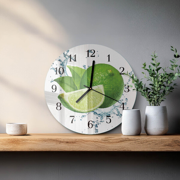 Reloj de pared redondo Carbonato de calcio