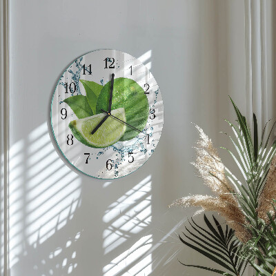 Reloj de pared redondo Carbonato de calcio