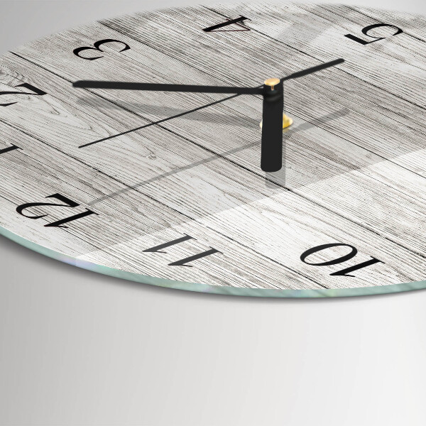 Reloj de pared redondo Tableros grises