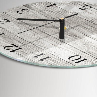 Reloj de pared redondo Tableros grises