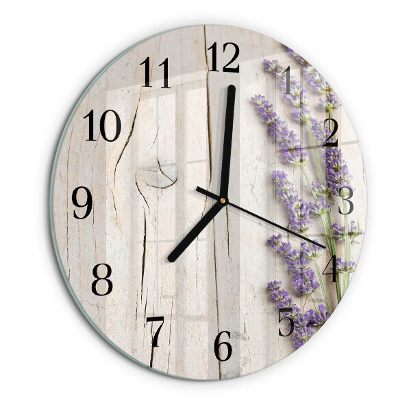 Reloj de pared redondo Lavanda