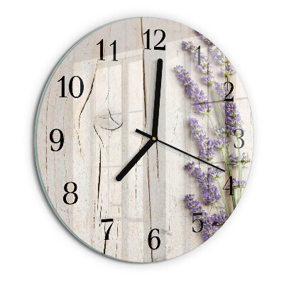 Reloj de pared redondo Lavanda