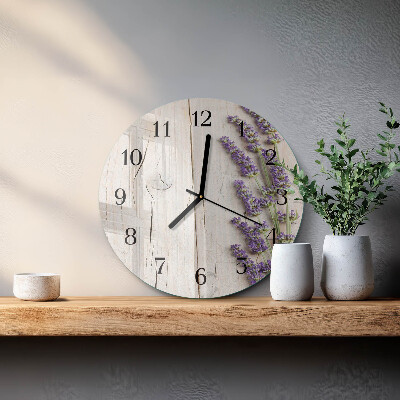 Reloj de pared redondo Lavanda