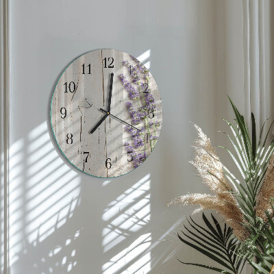Reloj de pared redondo Lavanda