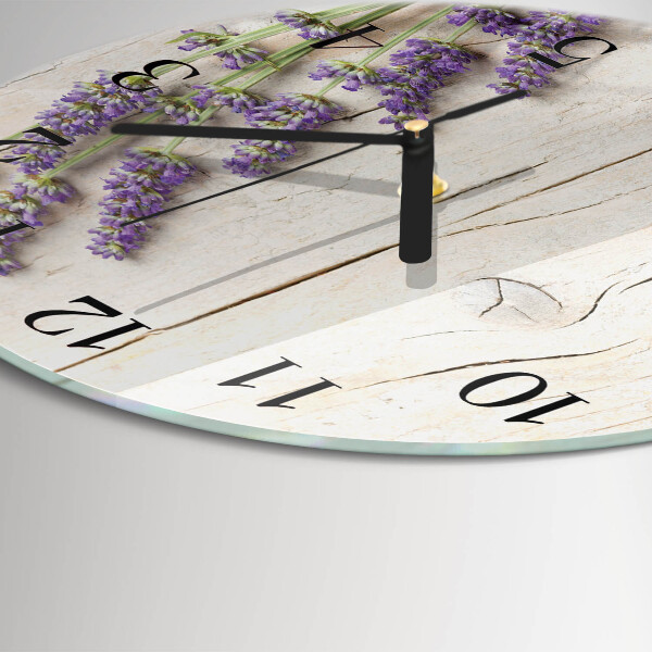 Reloj de pared redondo Lavanda