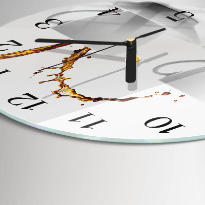 Reloj de pared redondo Tazas de café
