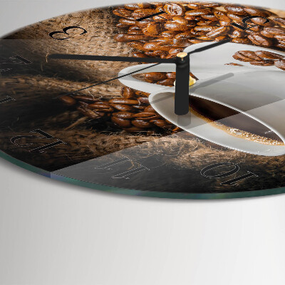 Reloj de pared redondo Café