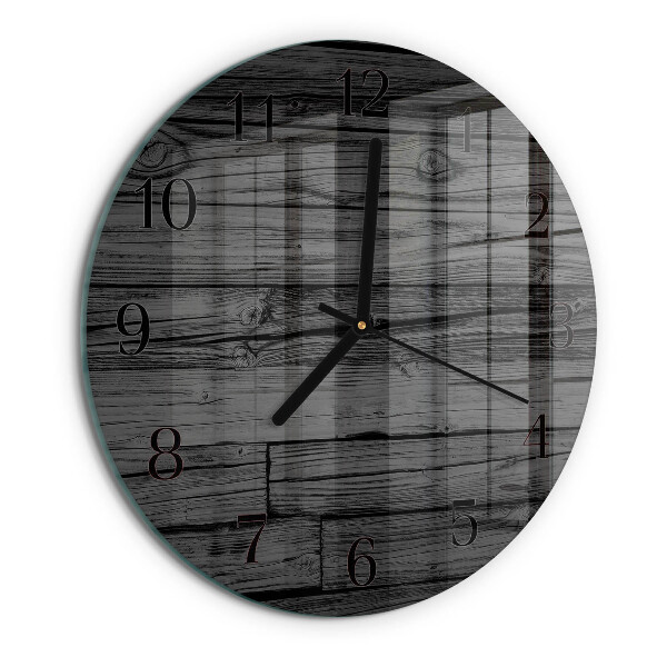 Reloj de pared redondo Madera