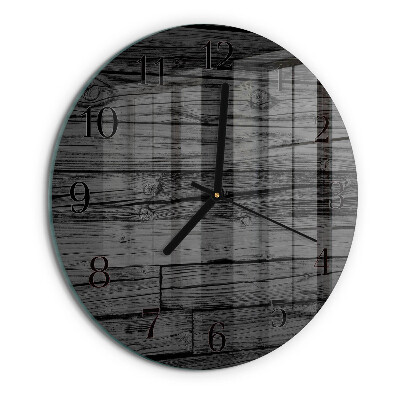 Reloj de pared redondo Madera