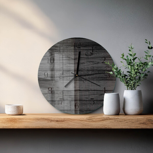Reloj de pared redondo Madera