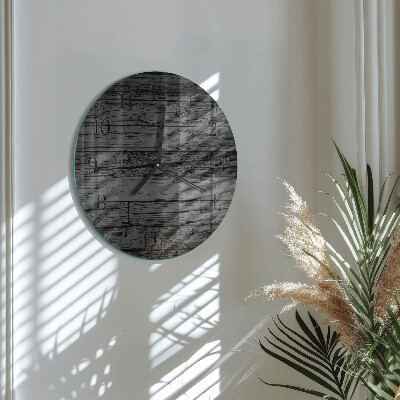 Reloj de pared redondo Madera