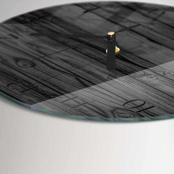 Reloj de pared redondo Madera