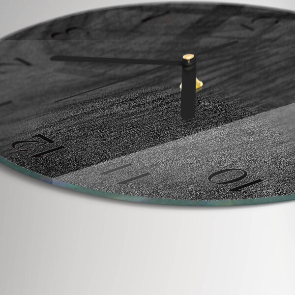 Reloj de pared redondo Madera
